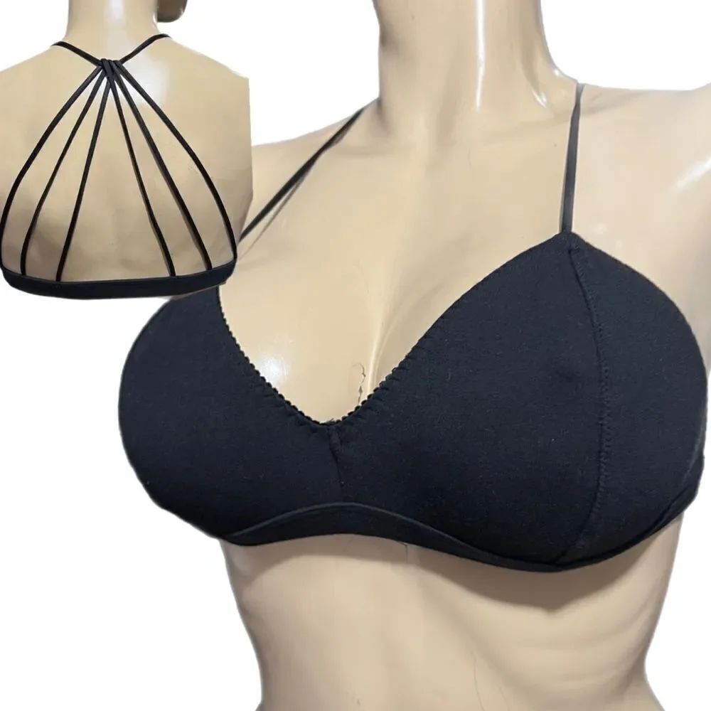Victoria’s Secret Sexy Strappy back Unlined Wireless Bralette bra Gray Xsmall